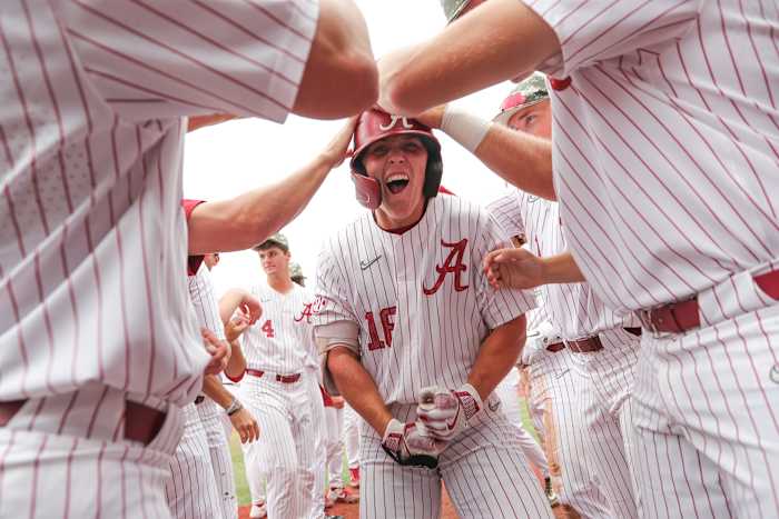 Colby Shelton celebrates